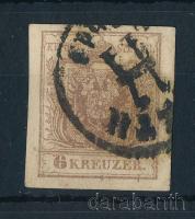 1850 6kr MP III túlfestékezett nyomat "PESTH / Abends"