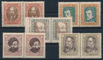 1919 Magyar Tanácsköztársasági arcképek sor párokban álló vízjellel