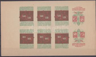 1921 LEHE kiállítás vágott kisív