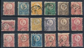 1871 Réznyomat 18 db bélyeg részben szép