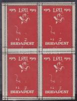 1913 IPU Budapest 1913-1914 kisív piros