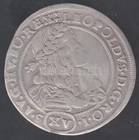 I. Lipót 1687 NB-PO. XV.Kr Ag Nagybányai veret (ÉH.1066/c) T:2-