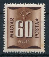 1951 Barnaportó 60f számvízjellel (rozsda / stain)