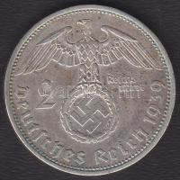 Német 3. Birodalom 1939A 2M Ag "Hindenburg" T:2