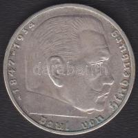 Német 3. Birodalom 1939A 2M Ag "Hindenburg" T:2