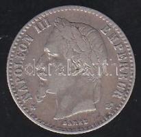 Franciaország/Második Császárság 1865BB 50c Ag T:2-