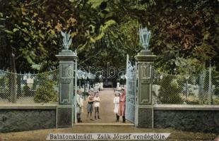 Balatonalmádi Zsák József vendéglője