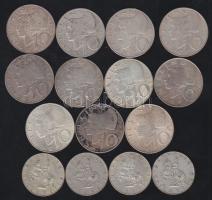 Ausztria 1961-1973 5Sch Ag (4x), 10Sch Ag (11x) T:3