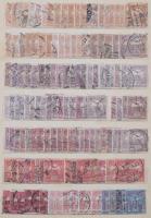 1900-1913 Összeállítás valamennyi Turulos kiadás bélyegeiből 1 fillértől 5 Koronáig, több száz darab bélyeg 20 oldalas, közepes berakóban, telerakva