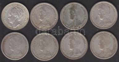 Hollandia 1911-1941 25c Ag (9x) klf évszámokkal T:2,3