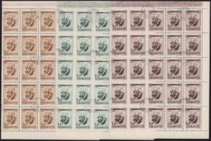 1955 Bartók sor hajtott teljes ívekben, bennük a 3 tévnyomat