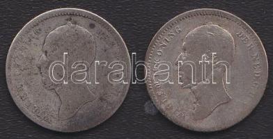 Hollandia 1848-49 25c Ag (2x) T:3