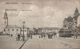 Nagyvárad St László square with Hotel Fekete Sas