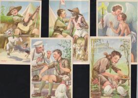 5 használatlan Márton cserkészlap