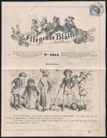1880 Fliegende Blätter No 1814. száma 1kr hírlapilleték bélyeggel M.KIR.POSTAHIVATAL SOPRON