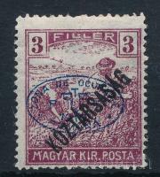 Debrecen I. 1919 Arató/Köztársaság 3f Bodor vizsgálójellel