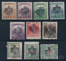 Pancsova 1919 10 db bélyeg, Bodor vizsgálójellel
