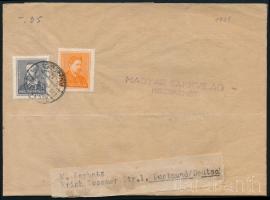 1939 Nyomtatvány 2 bélyeggel MAGYAR SAKKVILÁG KECSKEMÉT