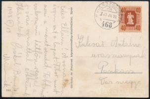 1947 Képeslap "M.KIR. MOZPOSTA 468"