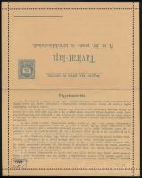 1888 35kr díjjegyes táviratlap, használatlan / 35kr PS-telegram, unused