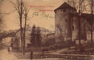 Besztercebánya King Mátyás square with castle (EK)