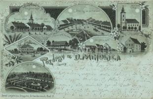 Alsómiholjác (Donji Miholjac) with synagogue litho