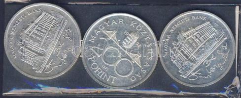 1992-1993. 200Ft (3x) "MNB" Ag T:2