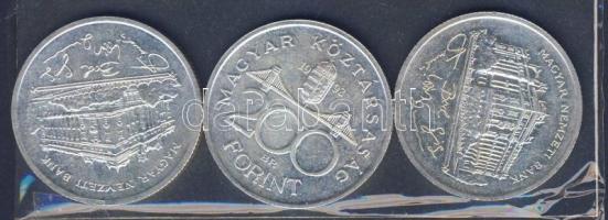 1992-1993. 200Ft (3x) "MNB" Ag T:2
