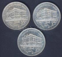 1992-1993. 200Ft (3x) "MNB" Ag T:2