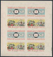 1959 FIP II. vágott kisív / Mi 1583 imperforate mini sheet