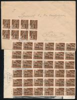 1946 (17. díjszabás) Távolsági levél 106 db bélyeggel / Domestic cover with 106 stamps