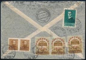 1939 Légi levél Argentínába 6 db bélyeggel / Airmail cover to Argentina