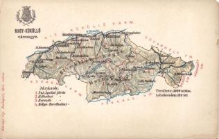 Nagy-Küküllő county litho