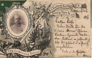 1898 Archduke Rainer litho (EK)