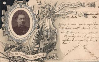 1898 Anton Freiherr Mollinary von Monte Pastello litho