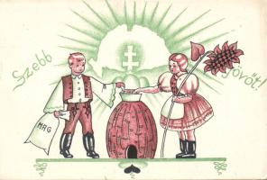 Hungarian folklore, irredenta slogan litho