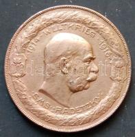 1916 S.M.S. Radetzky - Ferenc József nagyalakú ffém plakett sign: Jos. Prinz T: 2-