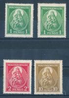 1932 Nagy Madonna 1P és 2P falcos + 1P és 10P gumi nélkül (* 55.500)