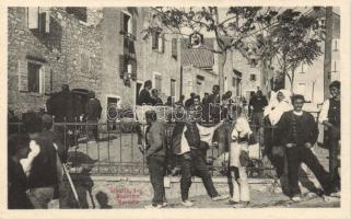 Sibenik square folklore