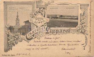 1898 Lippa Marossor and Búza square (fa)