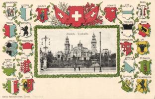 Zürich music hall with coat of arms Emb.