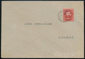 1946 (13. díjszabás) Távolsági levél 500.000P (1 bélyeges) bérmentesítéssel, a díjszabás első napján feladva "KISKUNDOROZSMA" / Domestic cover with 500.000P franking