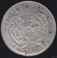 Lengyelország 1753 EC. 8Gr "August III." Ag T:3/3-