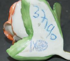 1947 Herendi porcelán rózsa, kézzel festett ( egy apró lepattanás)/ Hand painted Herend chinaware ro...