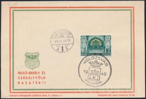 1940 13 db emléklap "VISSZATÉRÉS" emlékbélyegzéssel