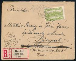 1930 Ajánlott levél 46f bérmentesítéssel
