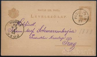 1888 2kr díjjegyes levelezőlap