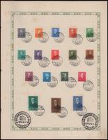 Az 1938-ban elsőként visszatért város, az Ipolyság emlékbélyegzői – Arcképek, Kormányzói arcképsor, Szent István, Debrecen, Repülő, Kékportó