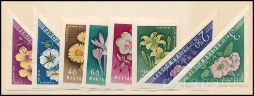 1958 Virág III. vágott sor / Mi 1534-1541 imperforate set