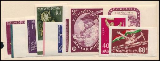 1959 Haydn és Schiller Bélyegnap Felszabadulás vágott kiadások